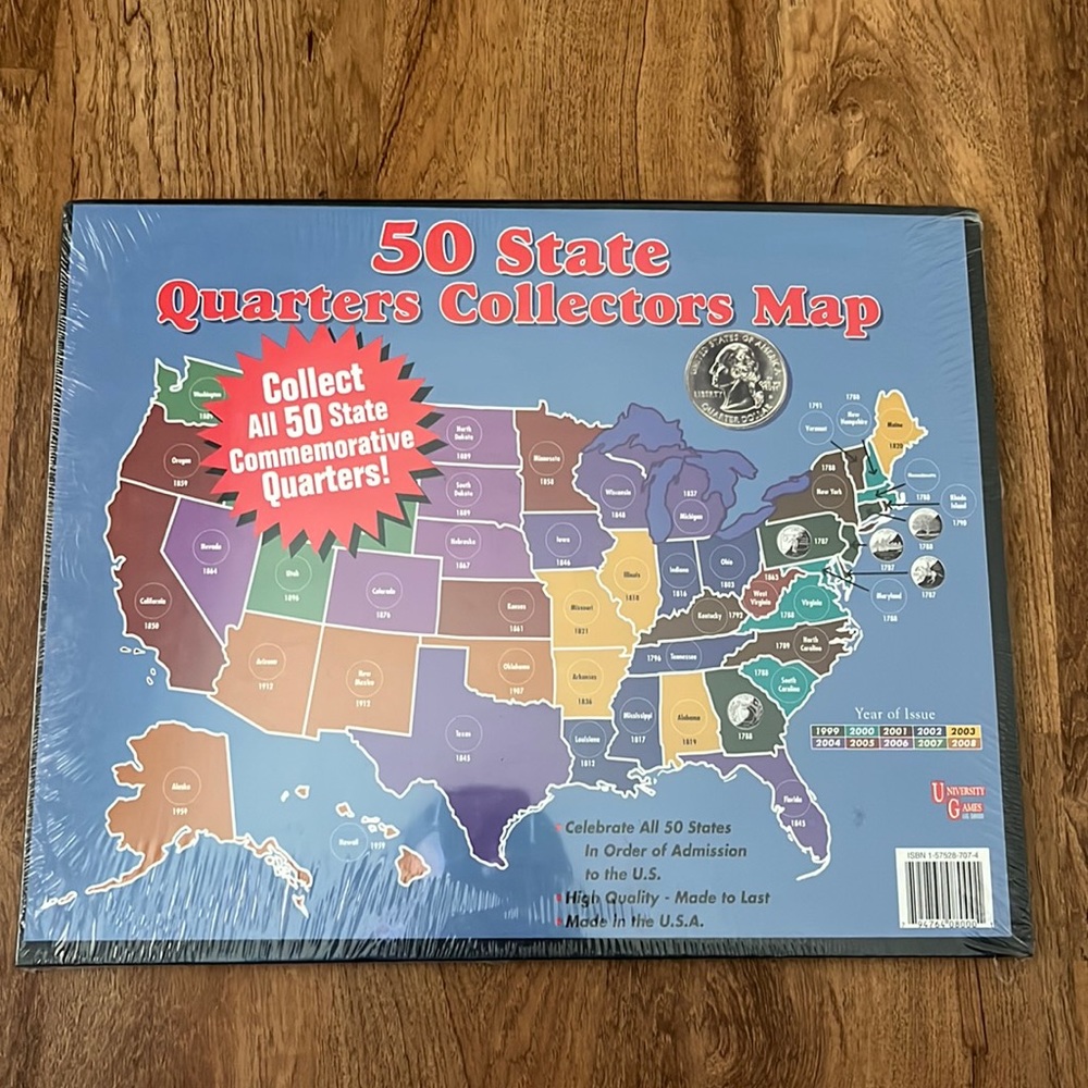 50 State Quarter Collectors Map